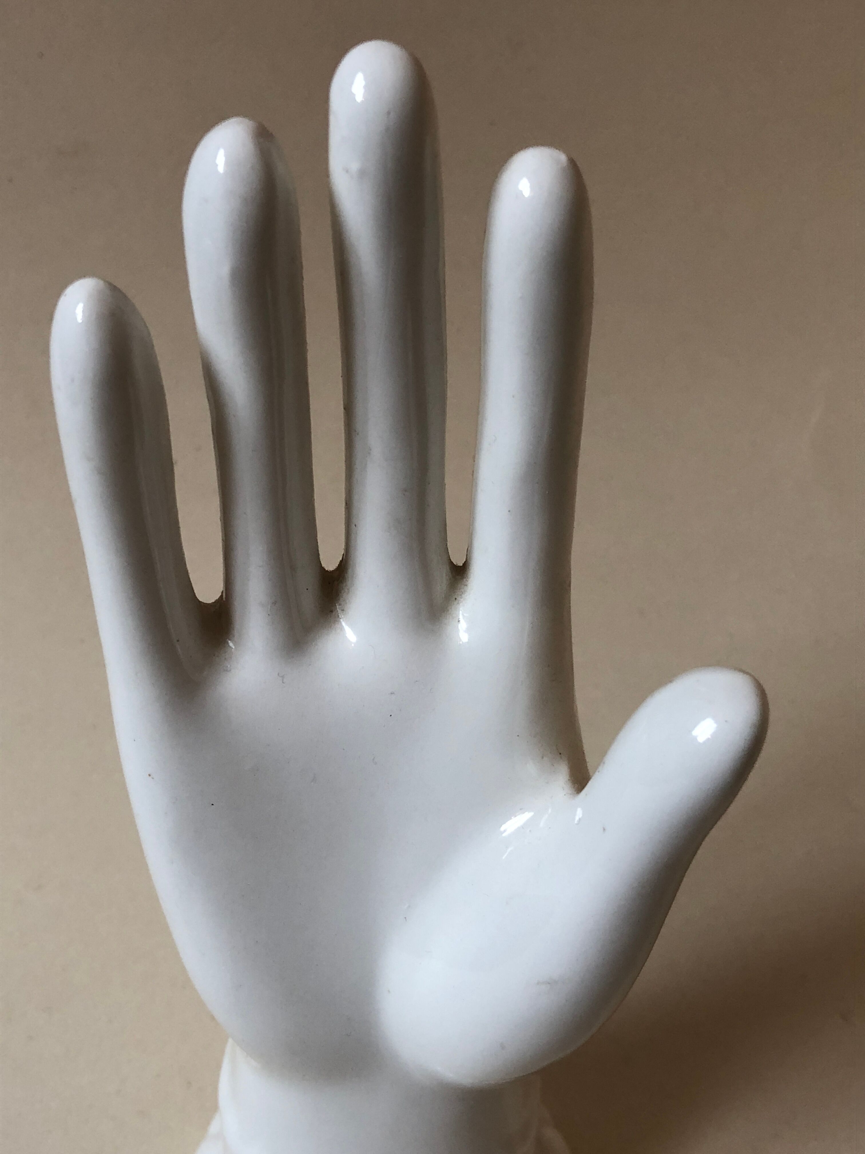 White porcelain hand