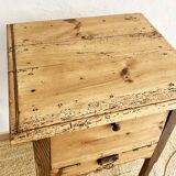 Old wooden hinged cabinet