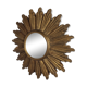 Mid century terracotta sunburst mirror, 1960s