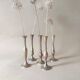 Ensemble de 5 soliflores en laiton vintage