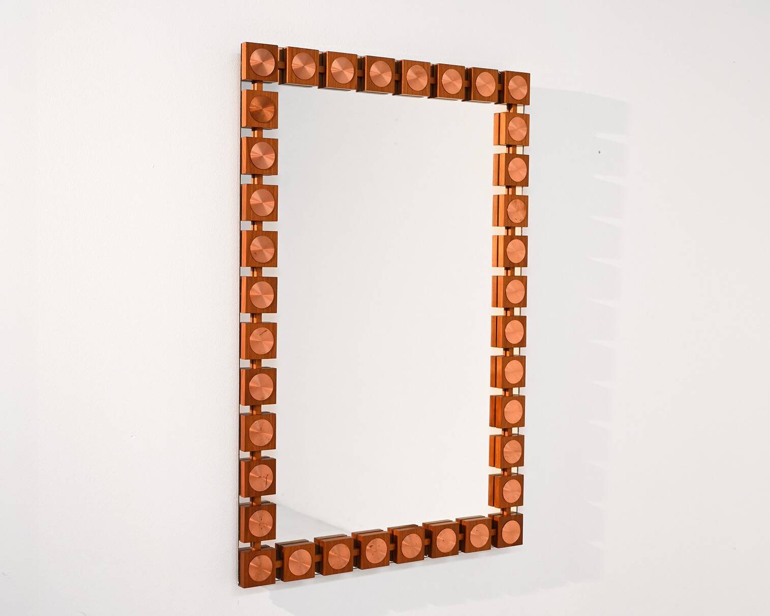 Swedish mirror by Lars-Göran Nilsson for Glas & Trä Hovmantorp, 1970s