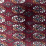 Tapis vintage ouzbek Boukhara fait main 128 cm x 183 cm années 1920