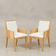 Pair of wooden chairs / armchairs – Modernist work