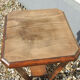Old art deco style wooden pedestal table