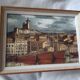 Tableau bernard buffet , marseille , bateaux dans le vieux port , edition braun