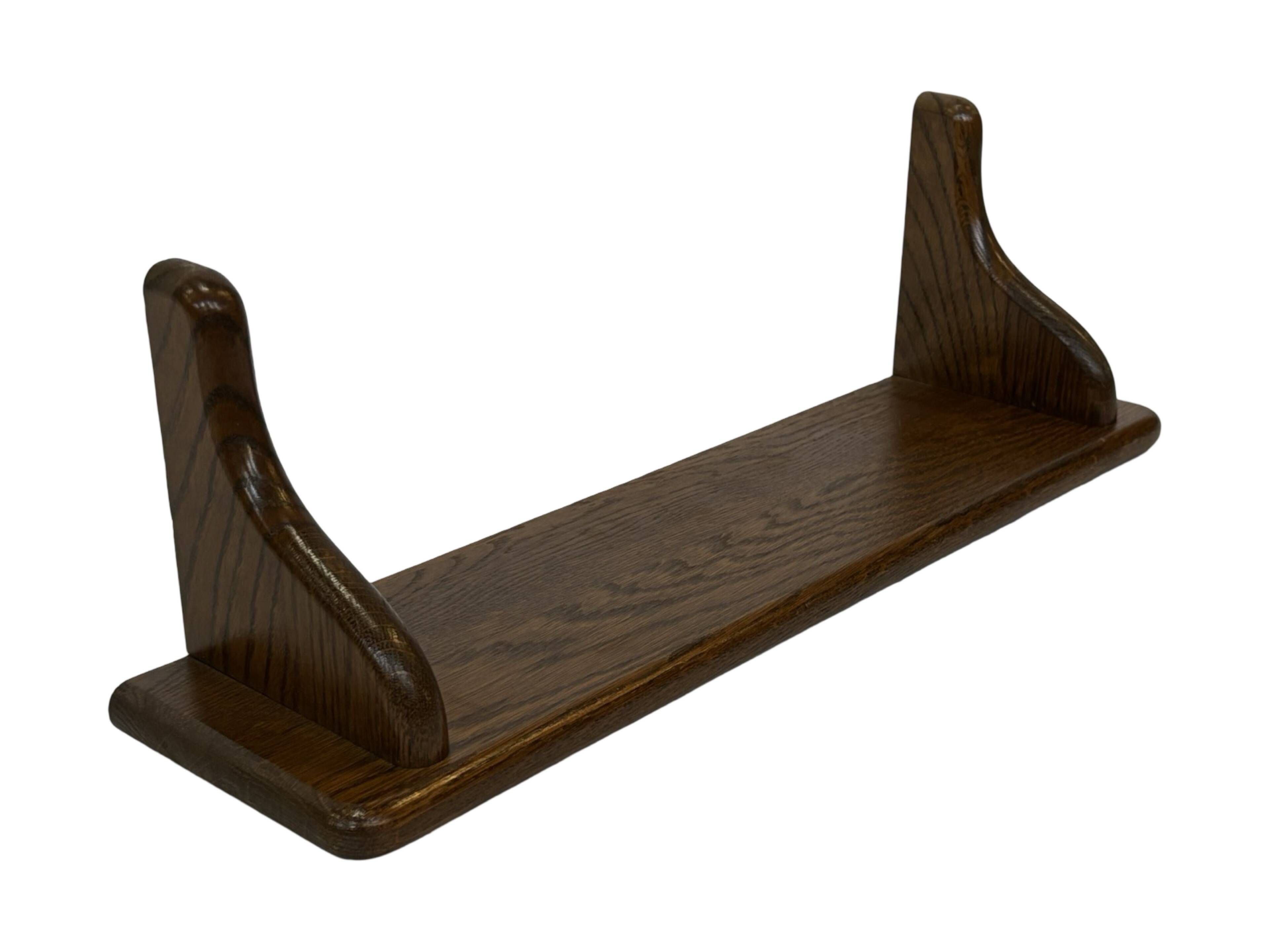 Vintage wall rack book shelf 1970s wood minimalist design