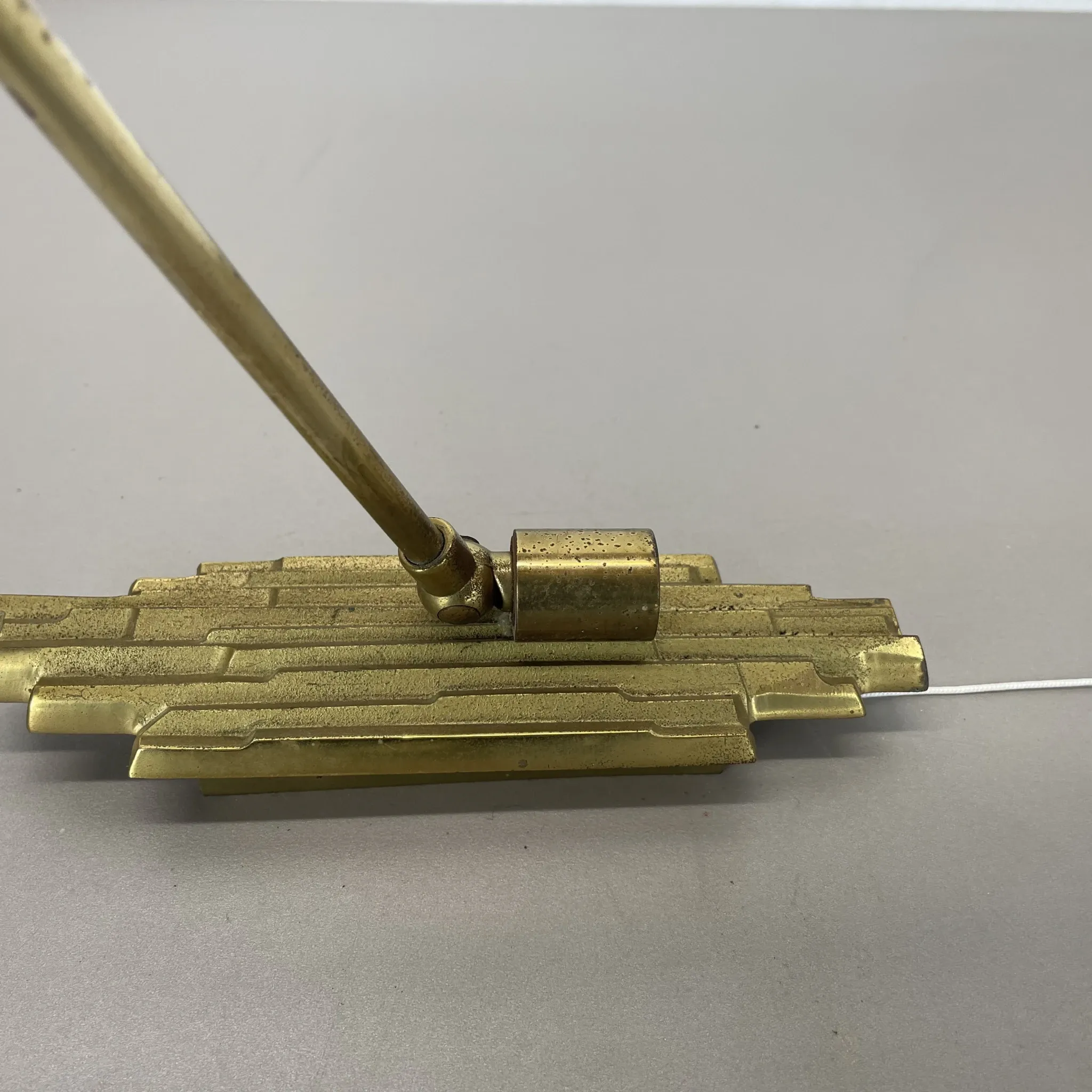 Rare Adjustable Theatre Wall Light in Brass in the Style of Stilnovo, Italy 1950s
