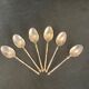 Tableware, suite of 6 small silver spoons early twentieth century