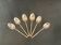 Tableware, suite of 6 small silver spoons early twentieth century