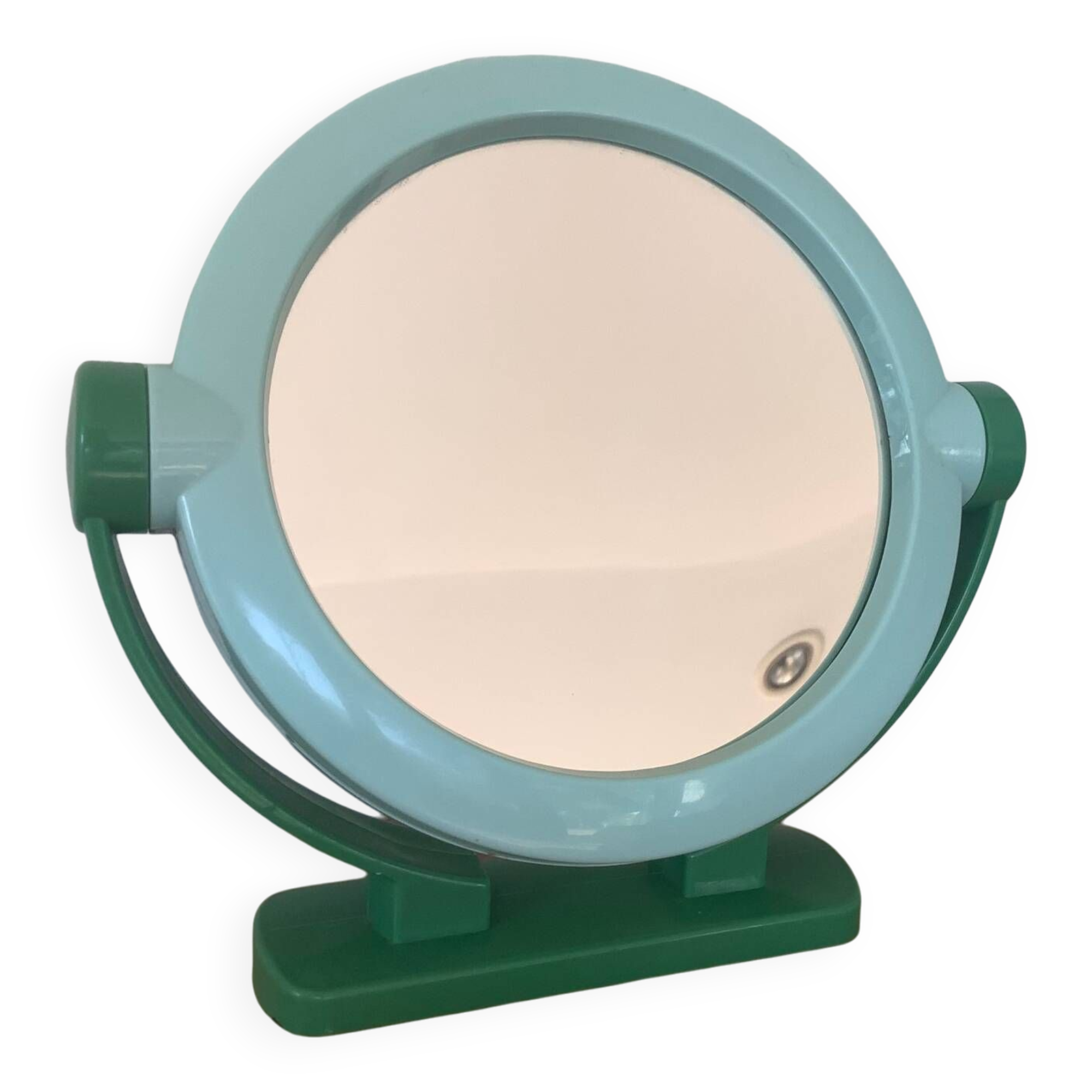 Vintage two-tone swivel mirror