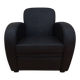 Black grey leather club chair - Very good condition