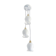 Suspension trio blanche vintage