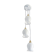 Suspension trio blanche vintage