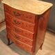 Flowered marquetry commode in Louis XV style