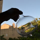 Glass trap blown 18th or 19th century