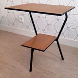 Vintage side table double tubular tops