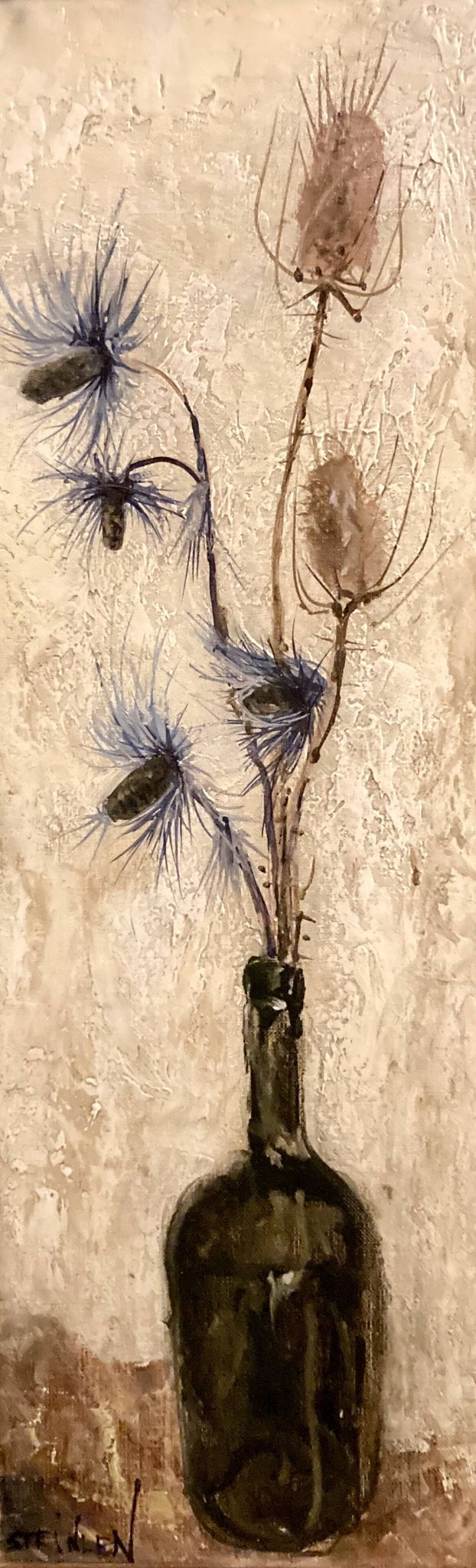 Huile sur toile des années 1970