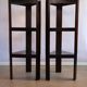 Lot of low tables Porada Arredi 6 modular pieces in wengé wood