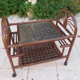 Rolling service in rattan and bamboo