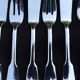 12 Silver Plated Fish Cutlery Sets (Forks + Knives)