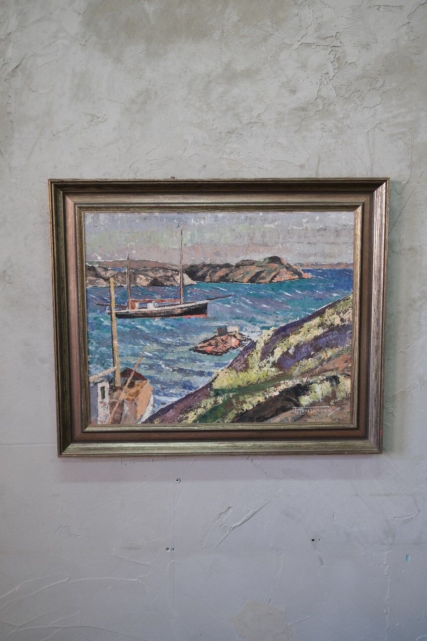 Torsten Torstenson (1901-1974), Swedish Modern Painting, 1950s, Oil on Canvas, Framed