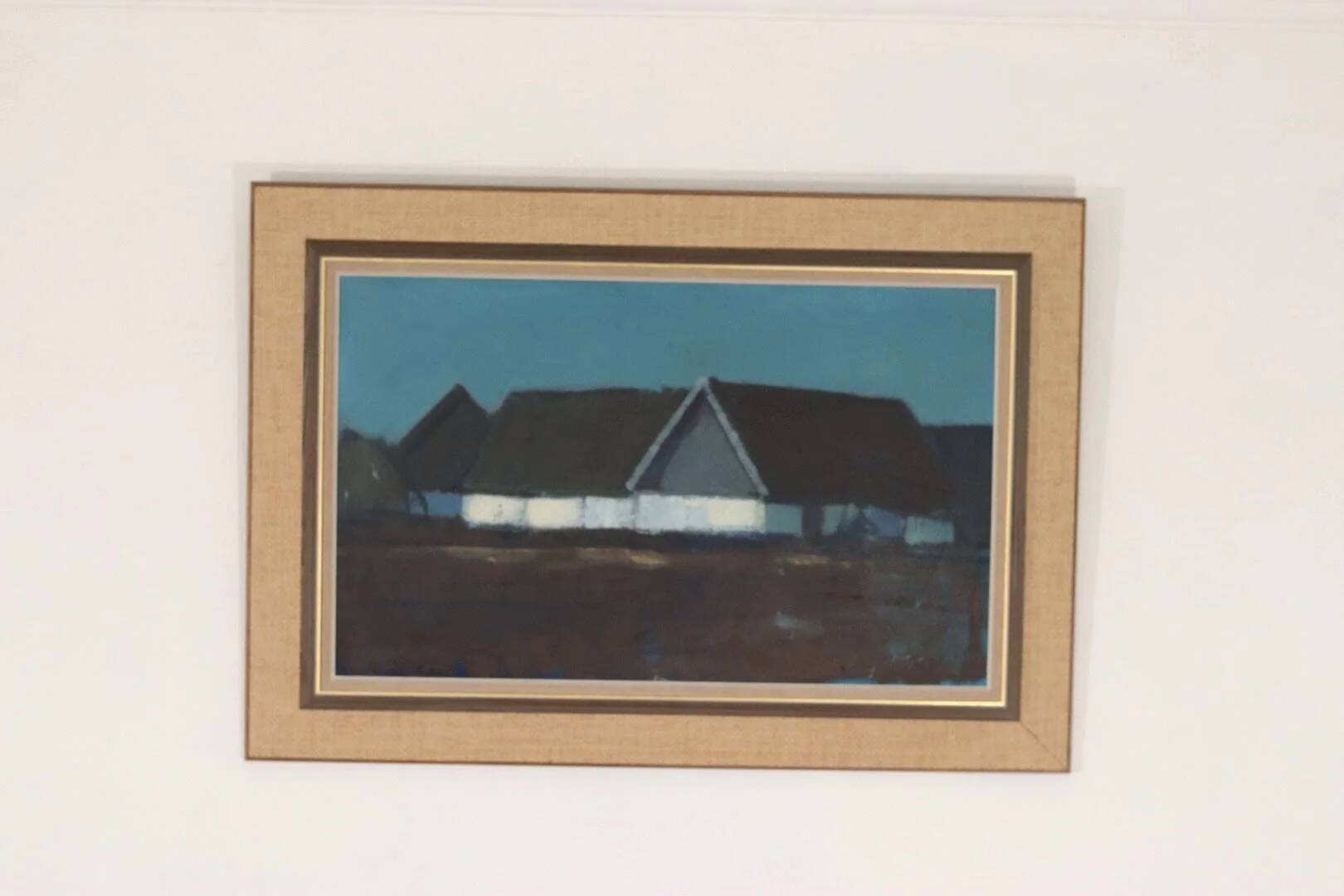Farm house against a blue sky by Bengt Hillgrund