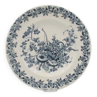 6 Longwy Louis XVI flat plates