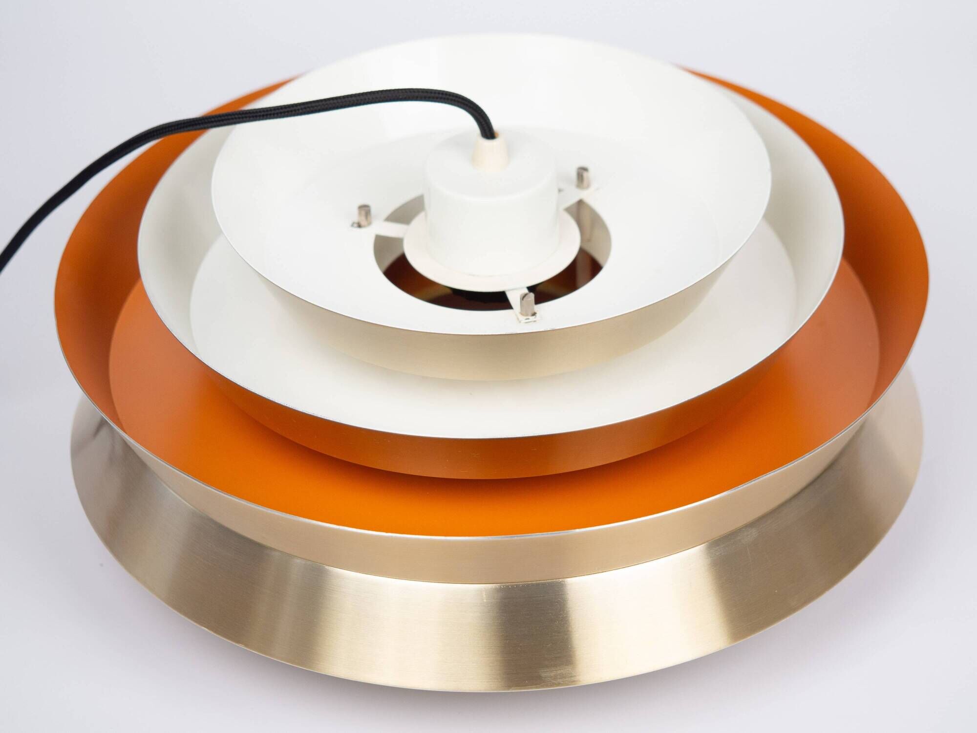 Swedish vintage pendant lamp Trava by Carl Thore, Granhaga, 1960s