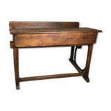 School desk in oak and iron frame 1930s