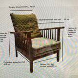 Chair style "morris" without cushions