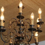 Lustre 12 branches style Hollandais
