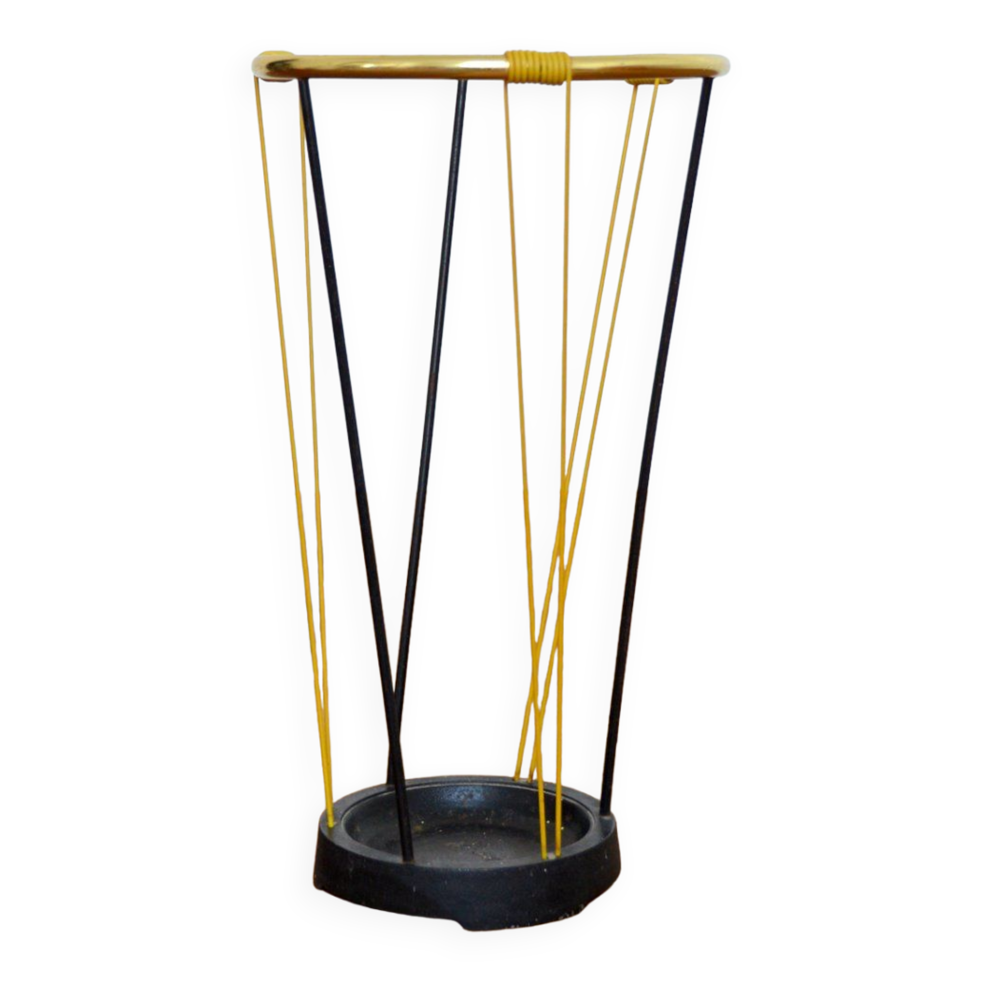 Vintage scoubidou umbrella holder 1950s