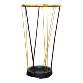 Vintage scoubidou umbrella holder 1950s