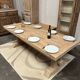 Monastery table in solid oak with extensions.