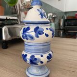 Apothecary porcelain pot Verbena painted by hand