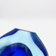 Large Murano Vase Flavio Poli Sommerso Blue Cobalt Turquoise 31.5cm