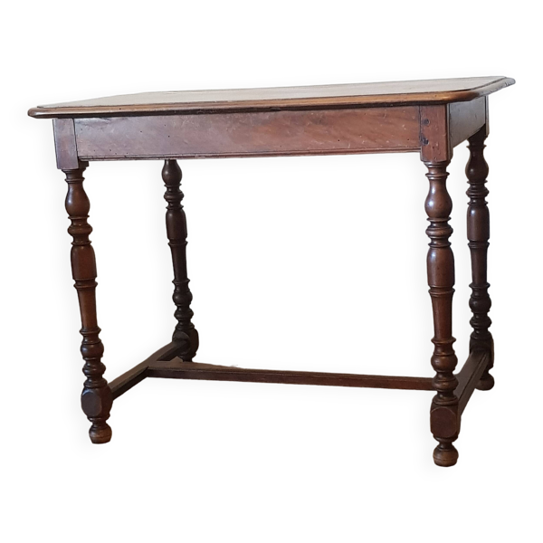 Table d'appoint ancienne rectangulaire en bois