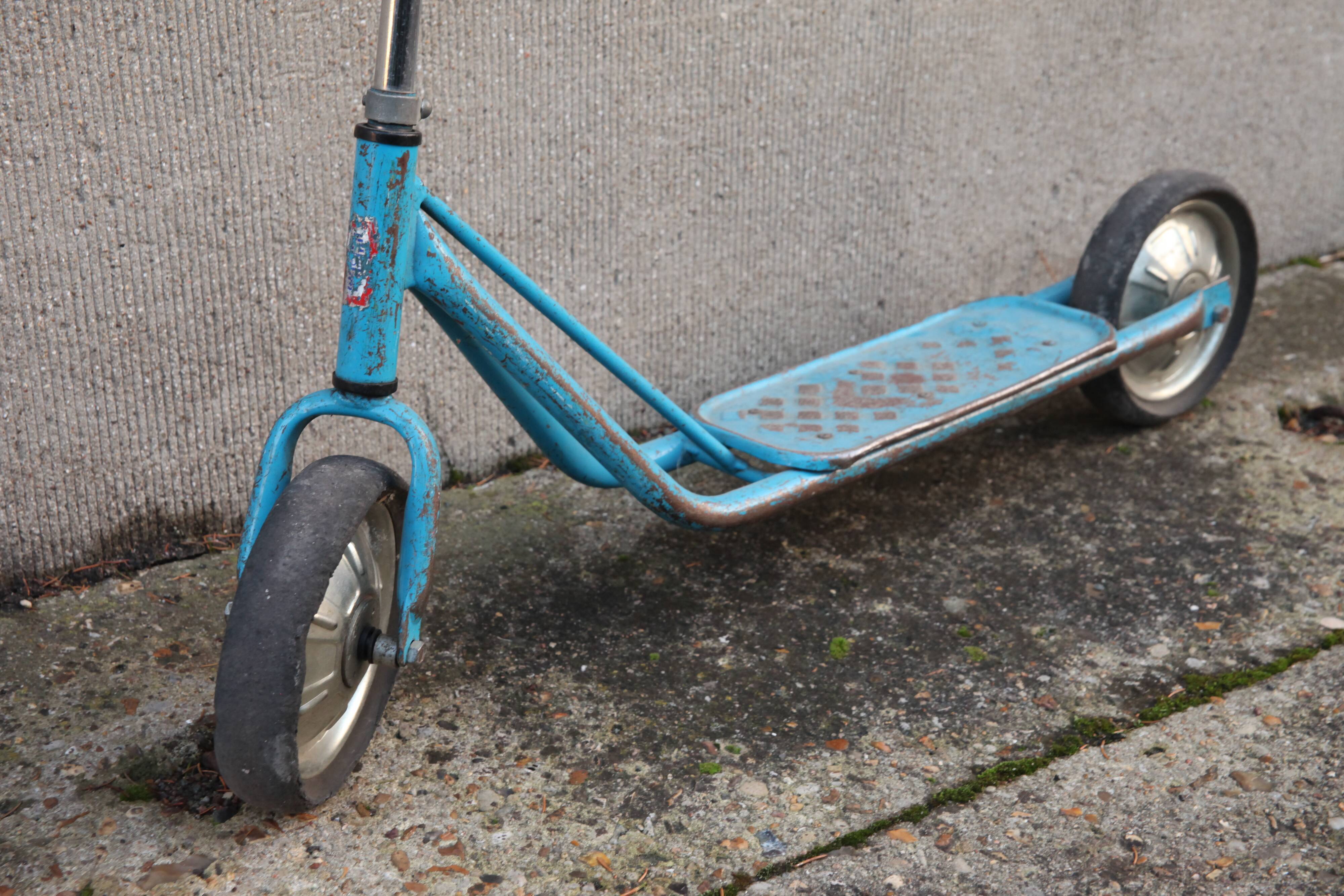 Vintage metal scooter