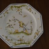 Decorative plate of moutiers