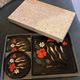 Vintage Table Set Enamels of Longwy – L. Valenti (Original Box)