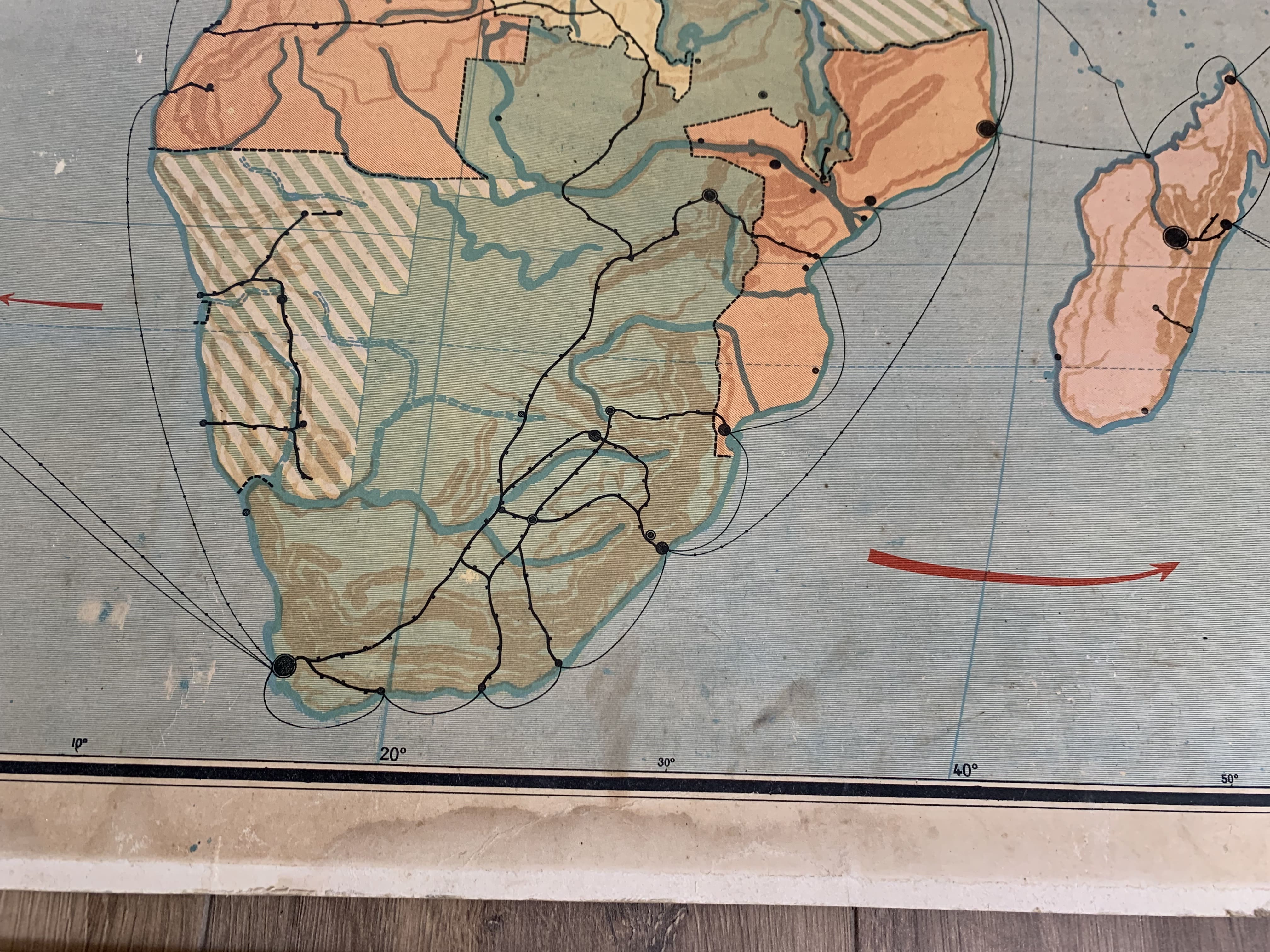 Old map Political Africa - n°17 and 17 bis by Vidal Lablache