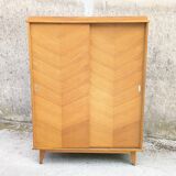 Vintage wardrobe with sliding doors