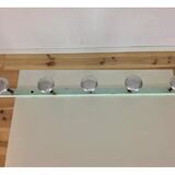 Industrial wall coat rack 5 aluminum hooks