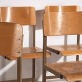 Vintage chaise longues (circa 1950). Set of 4 pieces