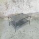Chrome metal coffee table