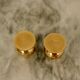 Pair of mid-century Swedish brass candle holders