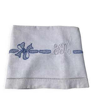 drap 1 place brodé YM