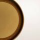 Set of six glazed stoneware dessert plates.