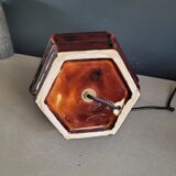 Vintage brown ceramic lamp base