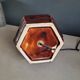 Pied de lampe vintage en céramique marron